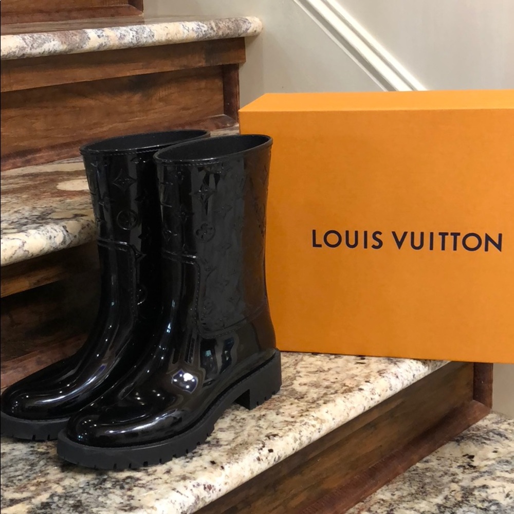 Gentle used Louis Vuitton rain boots